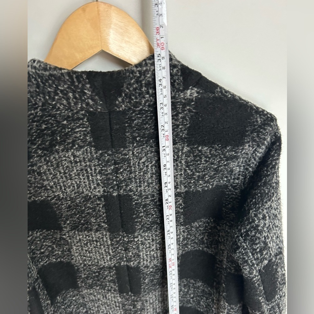 CLUB MONACO Japhia Coat Gray Black Plaid jacket - Picture 7 of 9
